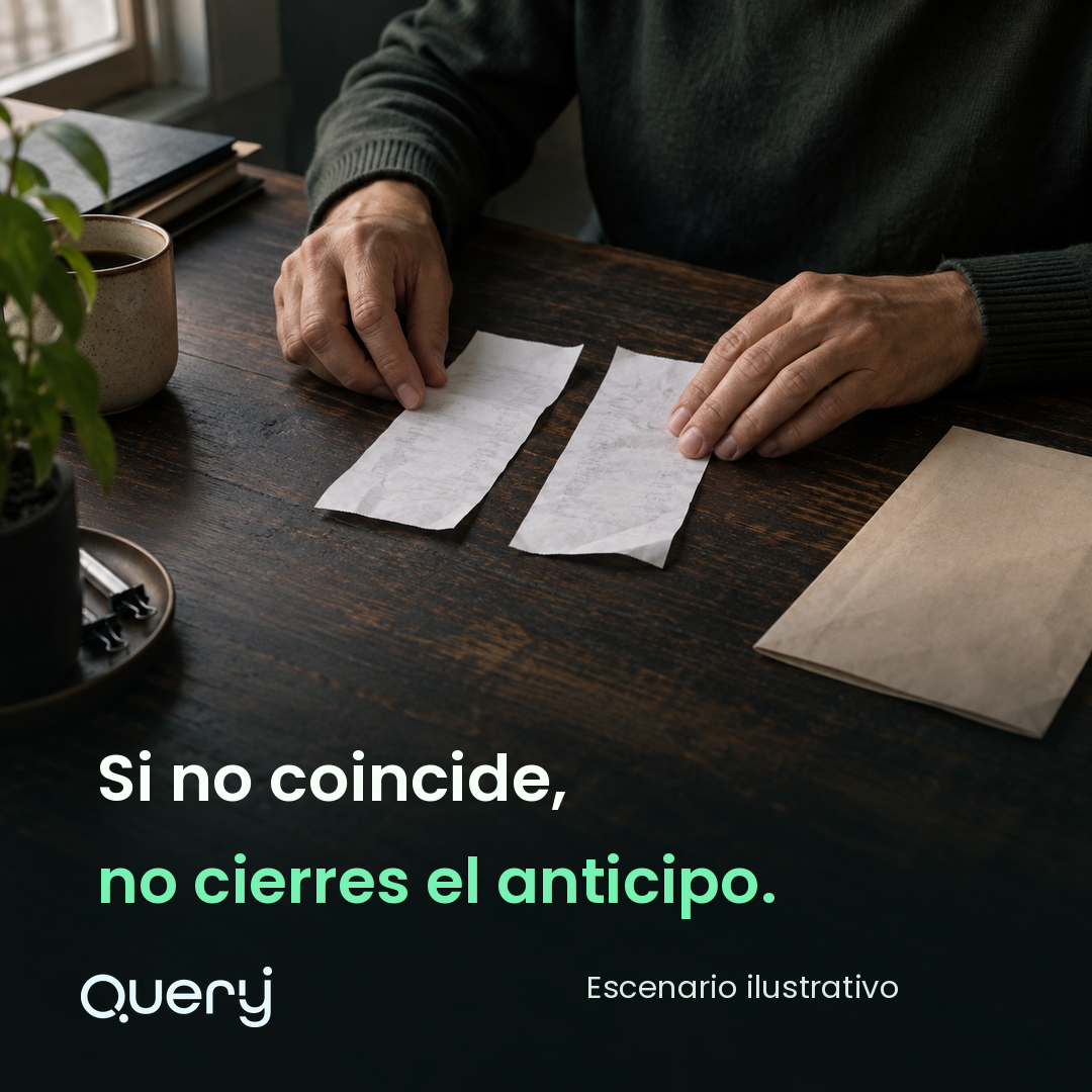 Soportes contradictorios: revisión antes del cierre. Escenario ilustrativo.